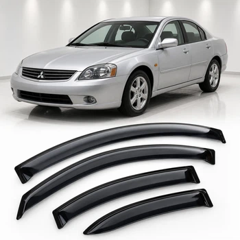 Дефлектори вікон вітровики для Mitsubishi Galant IX Sd 2004 Скотч 3M (AMM40304) Acrylic 4 шт