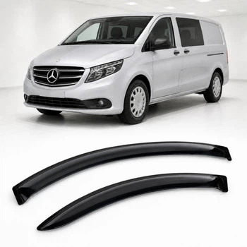 Дефлектори вікон вітровики для Mercedes Vito (W447) 2014 Скотч 3M (AMM35414) Acrylic 2 шт