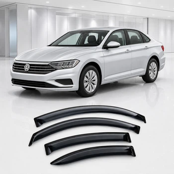 Дефлектори вікон вітровики для Volkswagen Jetta VII Sd 2020 Скотч 3M (AMV26820) Acrylic 4 шт