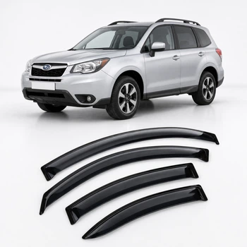 Дефлектори вікон вітровики для Subaru Forester IV 2012 Скотч 3M (AMS41212) Acrylic 4 шт