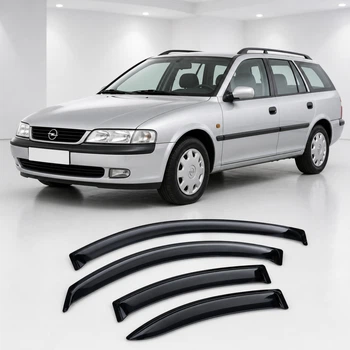 Дефлектори вікон вітровики для Opel Vectra B Caravan 1995-2002 Скотч 3M (AMO12595) Acrylic 4 шт