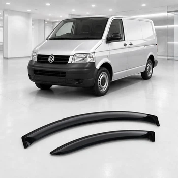 Дефлектори вікон вітровики для Volkswagen T5 2003 Скотч 3M (AMV21703) Acrylic 2 шт