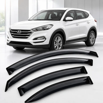 Дефлектори вікон вітровики для Hyundai Tucson 2015 Скотч 3M (AMH24715) Acrylic 4 шт