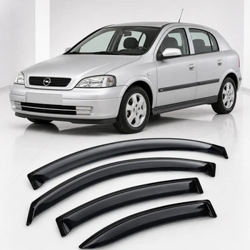 Дефлектори вікон вітровики для Opel Astra G Sd/Hb 5d 1998-2004 Скотч 3M (AMO10598) Acrylic 4 шт