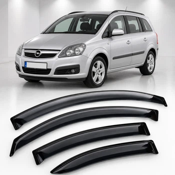 Дефлектори вікон вітровики для Opel Zafira B 2006 Скотч 3M (AMO11306) Acrylic 4 шт