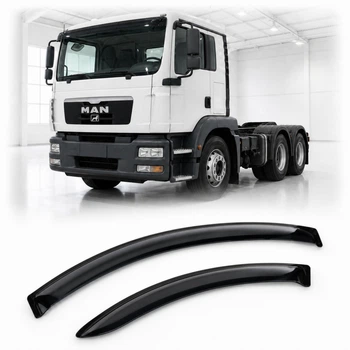 Дефлектори вікон вітровики для MAN TGS 2007 Скотч 3M (AMM1013) Acrylic 2 шт