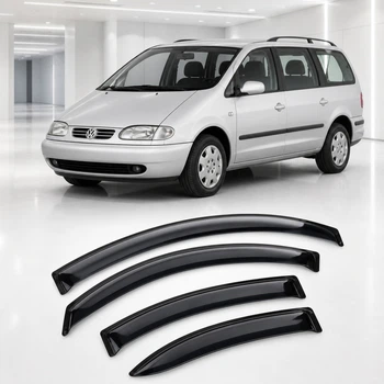Дефлектори вікон вітровики для Volkswagen Sharan 1996/Ford Galaxy 1996-2006 Скотч 3M (AMV22696) Acrylic 4 шт