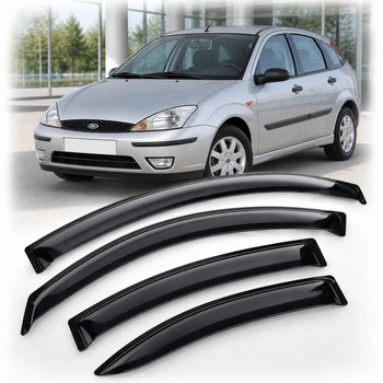 Дефлектори вікон вітровики для Ford Focus I Sd/Hb 5d 1998-2004 Скотч 3M (AMF30598) Acrylic 4 шт