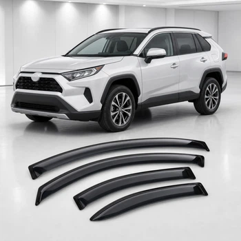 Дефлектори вікон вітровики для Toyota Rav4 V 5d 2019 Скотч 3M (AMT214019) Acrylic 4 шт