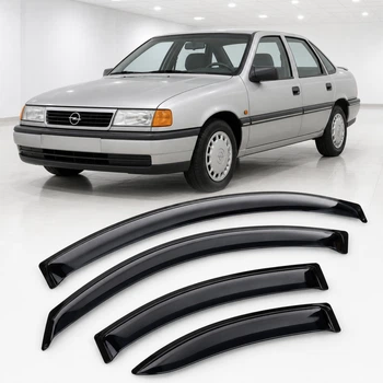 Дефлектори вікон вітровики для Opel Vectra A Sd 1988-1995 Скотч 3M (AMO11988) Acrylic 4 шт