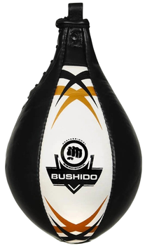 Скоростная тренировочная боксерская груша DBX Bushido ARS-1152 25 см Черно-белая (5902539014211)