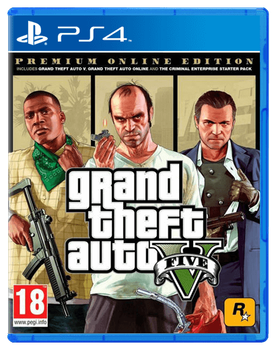 Игра Sony PlayStation 4 Grand Theft Auto V Premium Online Edition GTA 5 PS4