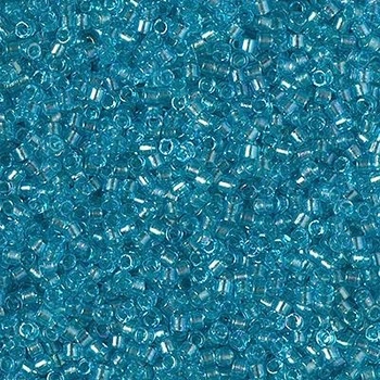 DB-2382 Бісер Miyuki Delica Beads 11/0 (прозорий з райдужним напиленням блакитний), 50 г