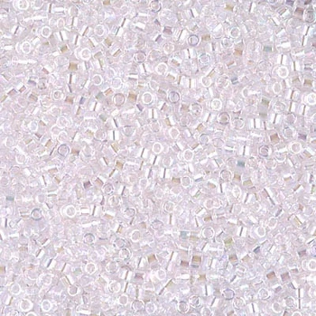 DB-82 Бісер Miyuki Delica Beads 11/0 (прозорий райдужний рожевий блідий), 50 г