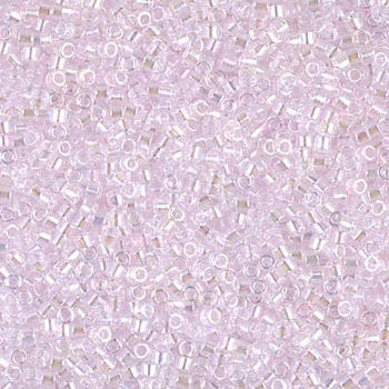 DB-71 Бісер Miyuki Delica Beads 11/0 (прозорий райдужний рожевий), 50 г