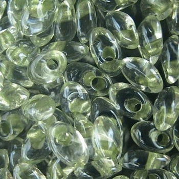 LMA-1527 Бісер Miyuki Long Magatama Beads 4х7 мм (прозорий із салатовою серединкою), 50 г