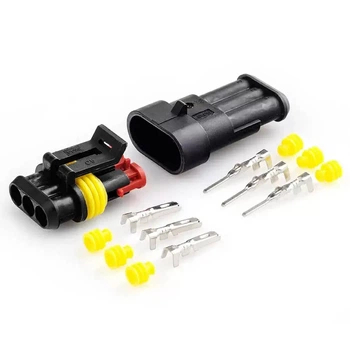 Герметичный разъем AMP SUPERSEAL 1,5 DJ7031 3 pin male+female комплект
