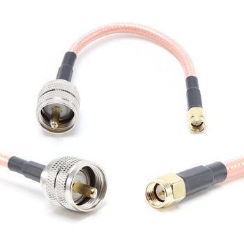 Пигтейл на кабель RG142 - 15 см / SMA male - UHF male / [PG0253]