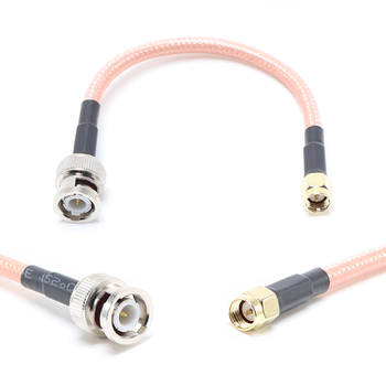 Пигтейл на кабель RG142 - 15 см / SMA male - BNC male / [PG0121]
