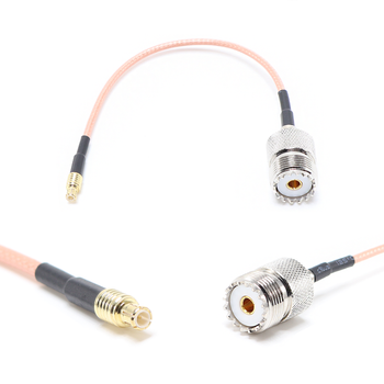 Пигтейл на кабель RG316 - 15 см / MCX male - UHF female / [PG0408]