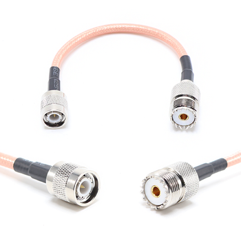 Пигтейл на кабель RG142 - 15 см / TNC male - UHF female / [PG0483]