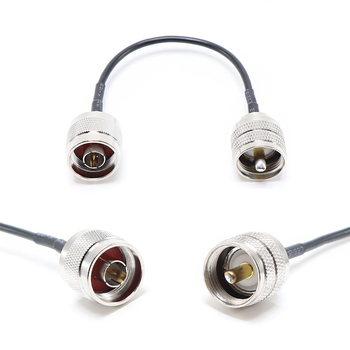 Пигтейл на кабель RG174 - 15 см / N male - UHF male / [PG0485]