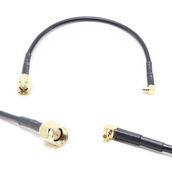 Пигтейл на кабель RG174 - 15 см / SMA male - угловой MMCX male / [PG0081]