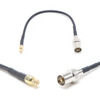 Пигтейл на кабель RG174 - 15 см / MCX male - TV male / [PG0415]