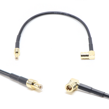 Пигтейл на кабель RG174 - 15 см / SMB male - угловой SMB female / [PG0053]