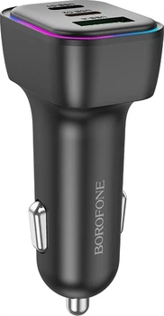 Автомобильное зарядное устройство Borofone BZ28C Trophie PD60W (2C1A) Car Charger Black