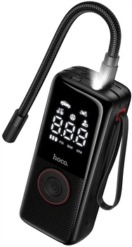 Автомобильный насос Hoco ZP18 Enlighten Portable Smart Air Pump Black (6942007673303)