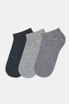 Носочки, 3 штуки Legs 36-40 Серый меланж (92515)
