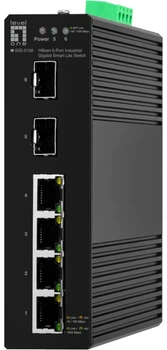 Промисловий комутатор LevelOne Hilbert IGS-2106 Чорний (IGS-2106)