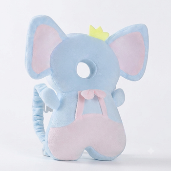Амортизуючий рюкзак-подушка для захисту голови і спини малюка JJ OVCE Blue-Pink