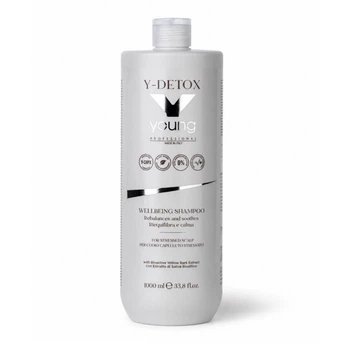 Заспокійливий шампунь Young Y-DETOX Wellbeing Shampoo для чутливої шкіри голови 1000 мл