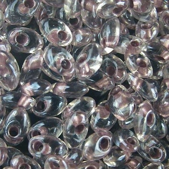 LMA-1523 Бісер Miyuki Long Magatama Beads 4х7 мм (прозорий із аметистовою серединкою), 50 г