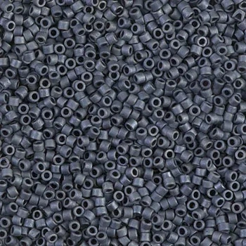 DB-301 Бісер Miyuki Delica Beads 11/0 (матовий графітовий сірий), 50 г