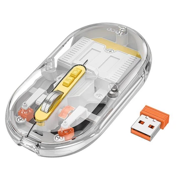Беспроводная мышь Hoco GM35 General Dual-Mode Silent, серая