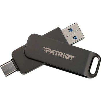 USB флеш накопитель Patriot 32GB Rage R550 Matte Black USB 3.2/Type-C (PE32GR550DSAD) Patriot PE32GR550DSAD 1071576