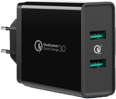 Ładowarka sieciowa Ugreen CD161 18W 2xType-A PD3.0 Black (1206809720)