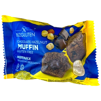 Мафін Bezgluten з шок-горіх без глютену 60 г И034