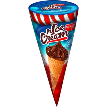 Вафельний ріжок NICE CREAM 40г з какао-кремом