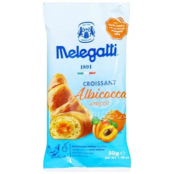 Круасан Melegatti з абрикосом 50 г