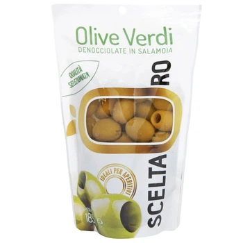 Оливки SCELTA ORO зелені без кісточки 185г И024