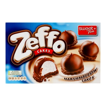 Тістечко ZEFFO зефірне з какао глазур'ю 150г