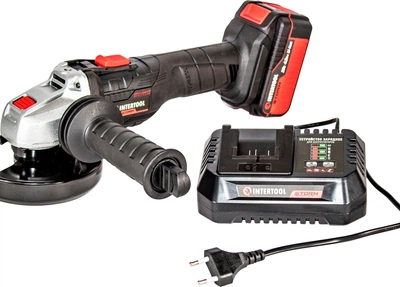 Болгарка аккумуляторная 125мм. (Intertool) (20Вт, 10000об/хв.) (WT-0366)