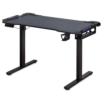 Геймерський стіл Mealux PowerDesk Carbon RGB з електрорегулюванням висоти (EVO-201 Carbon /B)