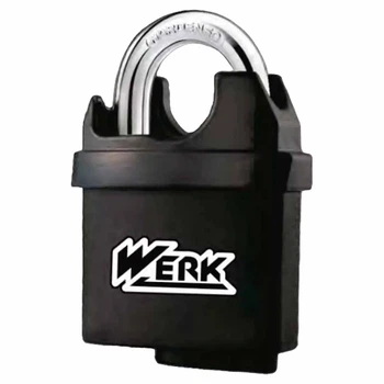 Замок навесной WERK PVC-IPW-0560W влагостойкий 60мм (121471)