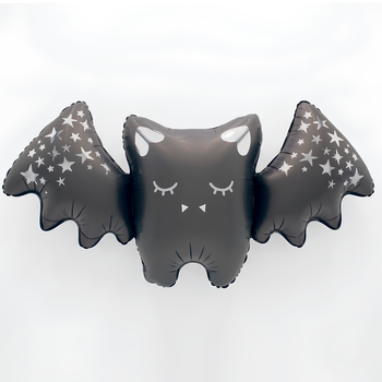 Фольгированный Шар Летучая Мышь Со Звёздами 100x40см (39") Halloween