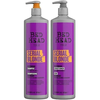 Набор для восстановления осветленных и блондированных волос TIGI Bed Head Serial Blonde DUO (Шампунь 970 мл + Кондиционер 970 мл)